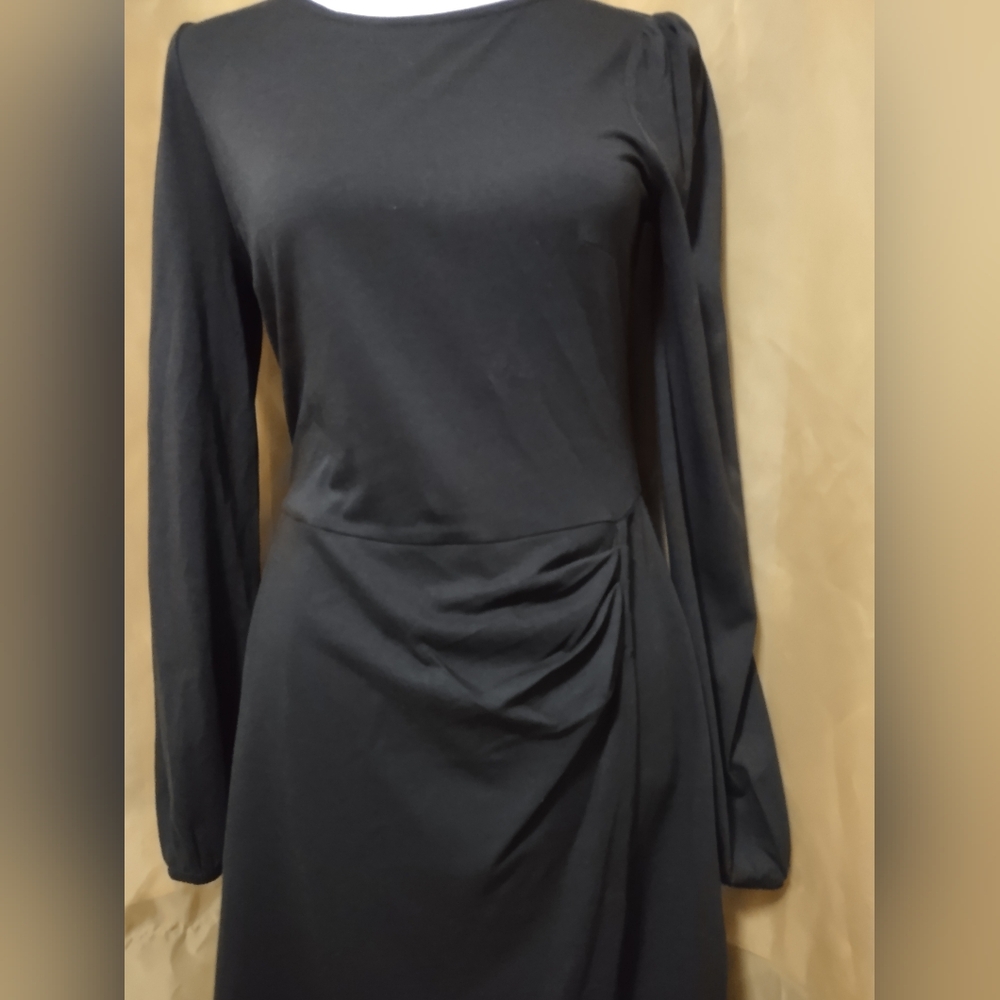 NWT Women's Boden LBD Long-sleeve black dress